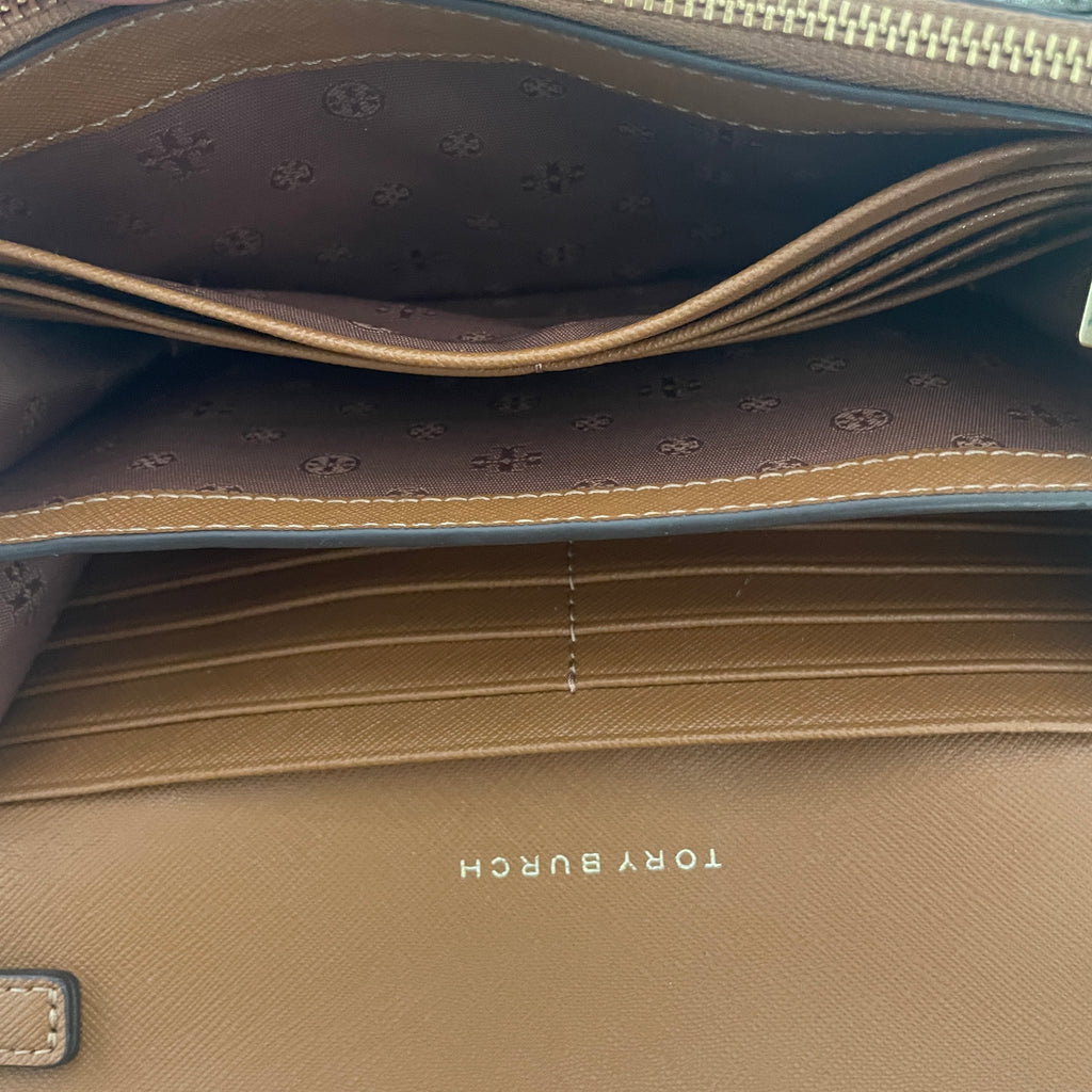 Tory Burch 'Emerson' Tan Leather Wallet-On-Chain | Gently Used |