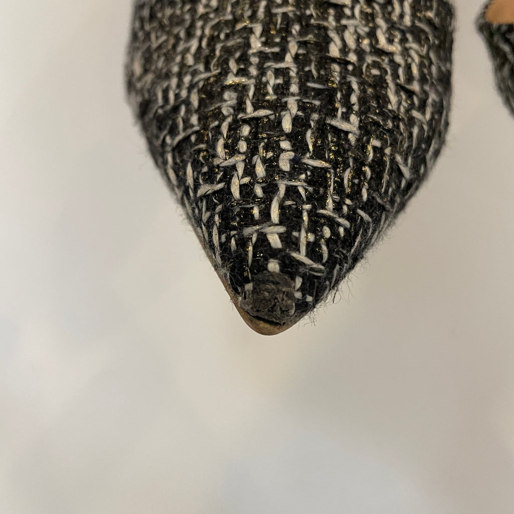 Kurt Geiger 'Bond' Black Fabric & Suede Pumps | Pre Loved |