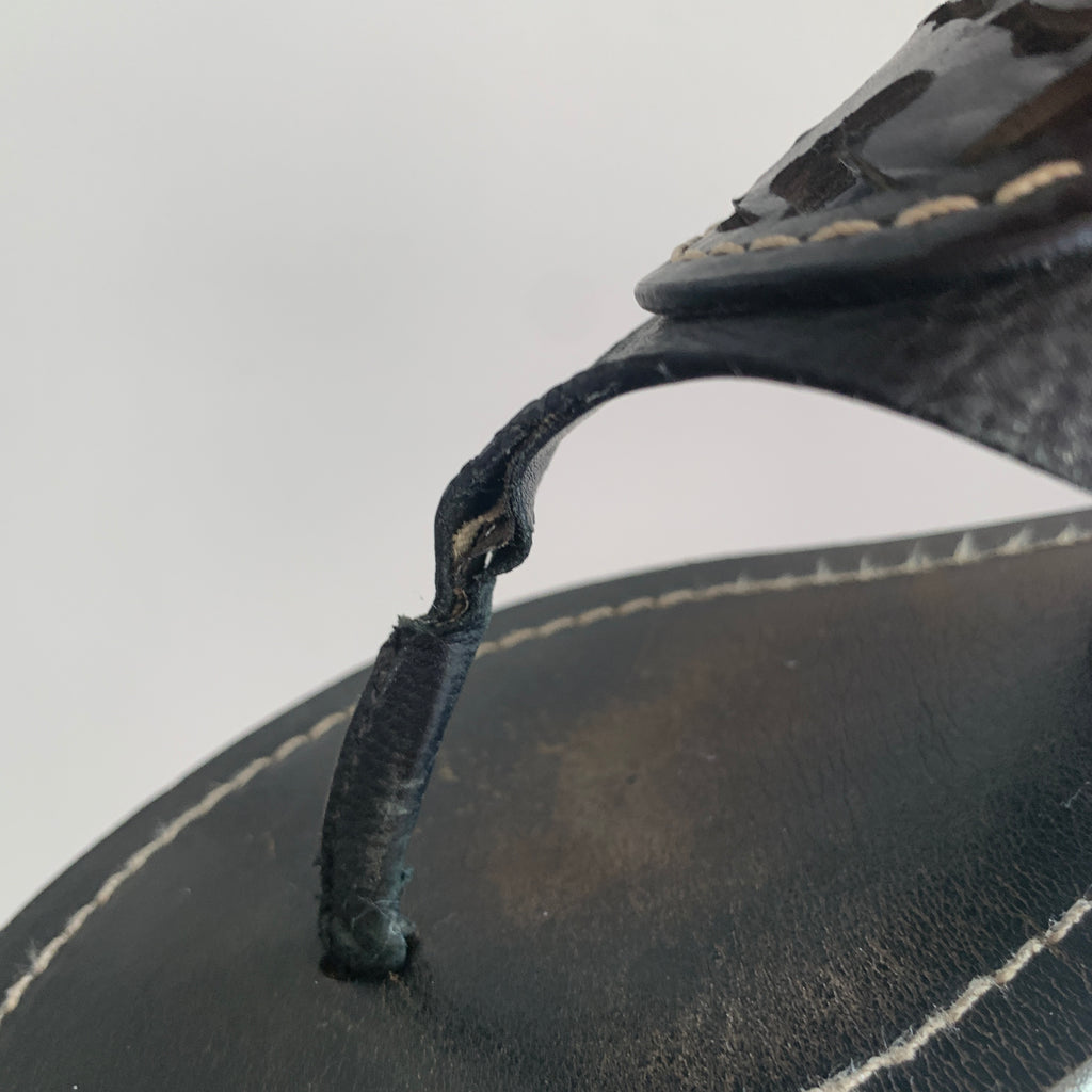 Tory Burch Black Leather 'Louisa' Thong Sandals | Pre Loved |