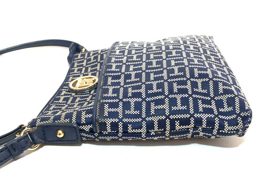 Tommy Hilfiger Monogram Navy Crossbody Bag | Gently Used |