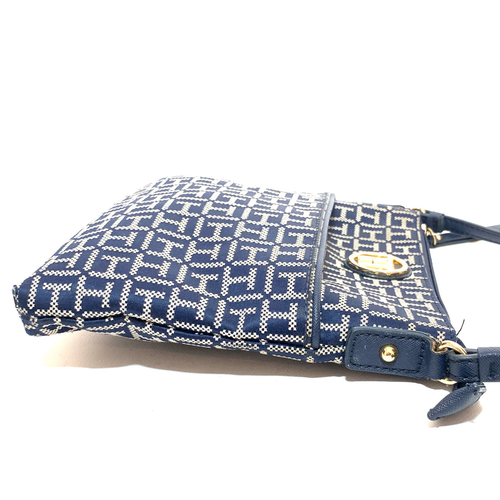 Tommy Hilfiger Monogram Navy Crossbody Bag | Gently Used |