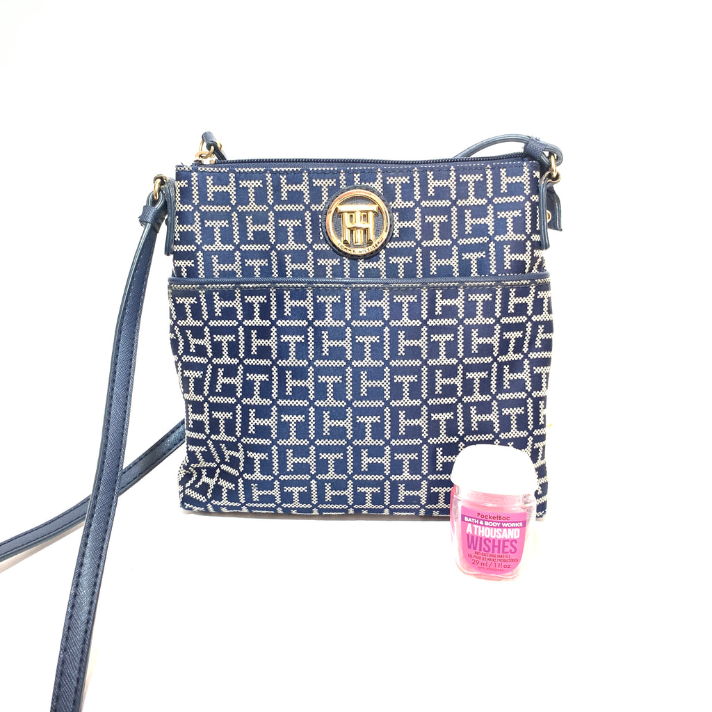 Tommy Hilfiger Monogram Navy Crossbody Bag | Gently Used |