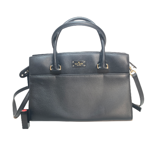 Kate Spade Black Leather 'Grove Street' Satchel | Pre Loved |