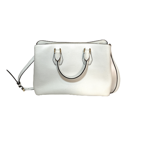 Michael Kors White Pebbled Leather Satchel | Gently Used |