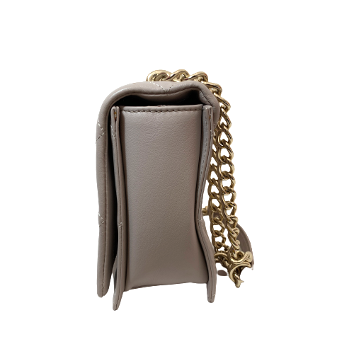 Kate Spade Grey Leather Quilted Shoulder Bag | Gently Used |