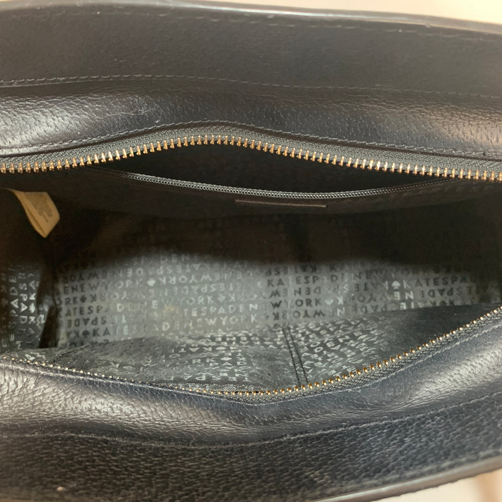 Kate Spade Black Leather 'Grove Street' Satchel | Pre Loved |