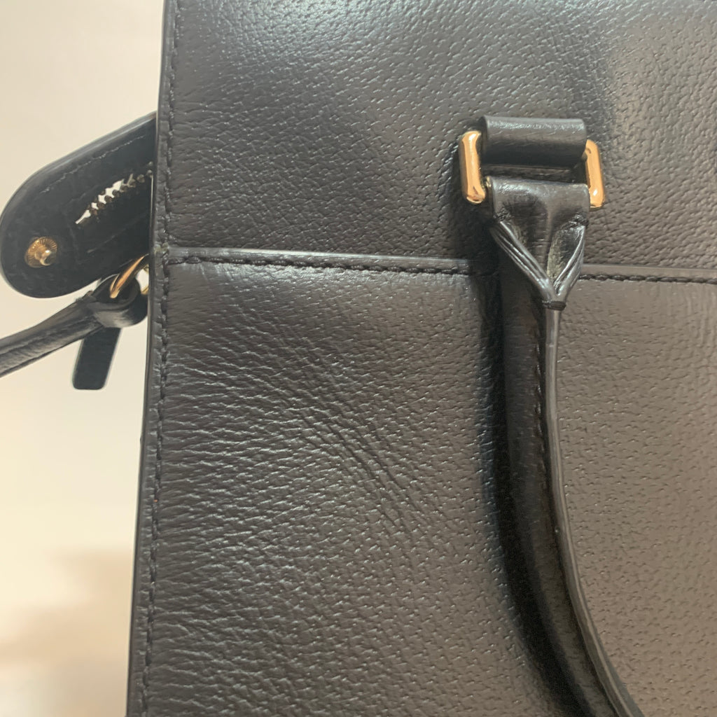 Kate Spade Black Leather 'Grove Street' Satchel | Pre Loved |