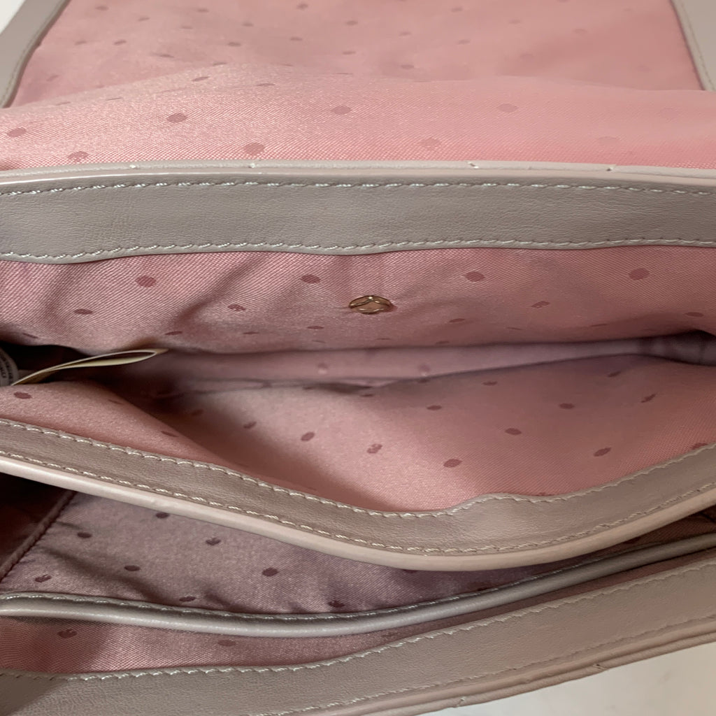 Kate Spade Grey Leather Quilted Shoulder Bag | Gently Used |