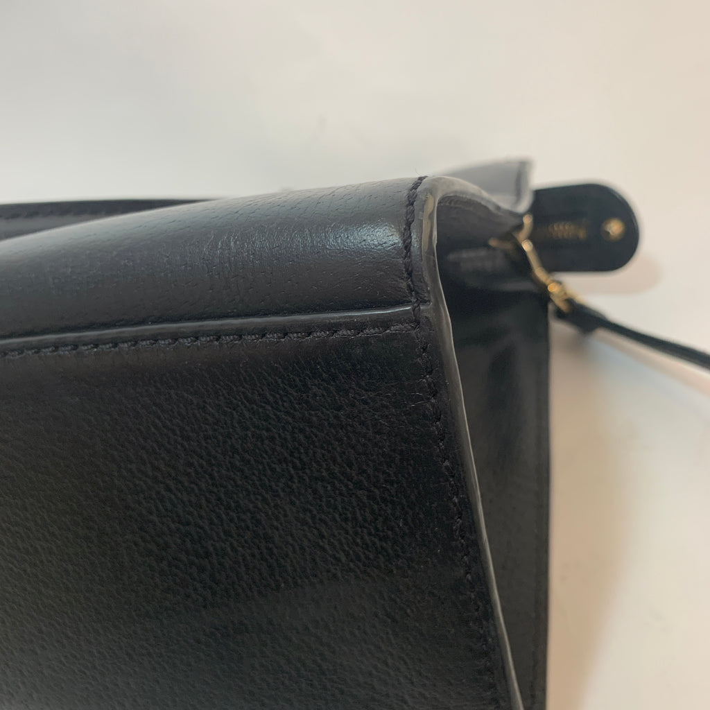 Kate Spade Black Leather 'Grove Street' Satchel | Pre Loved |