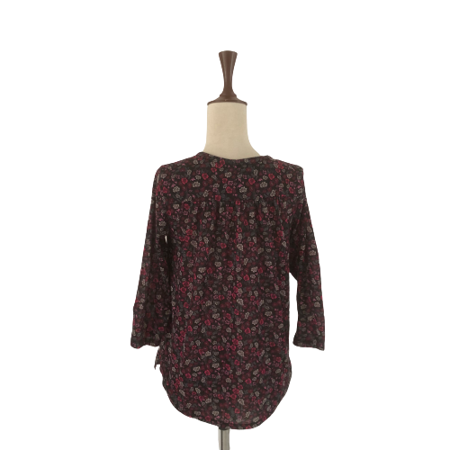 H&M Purple Floral Printed Blouse | Gently Used |