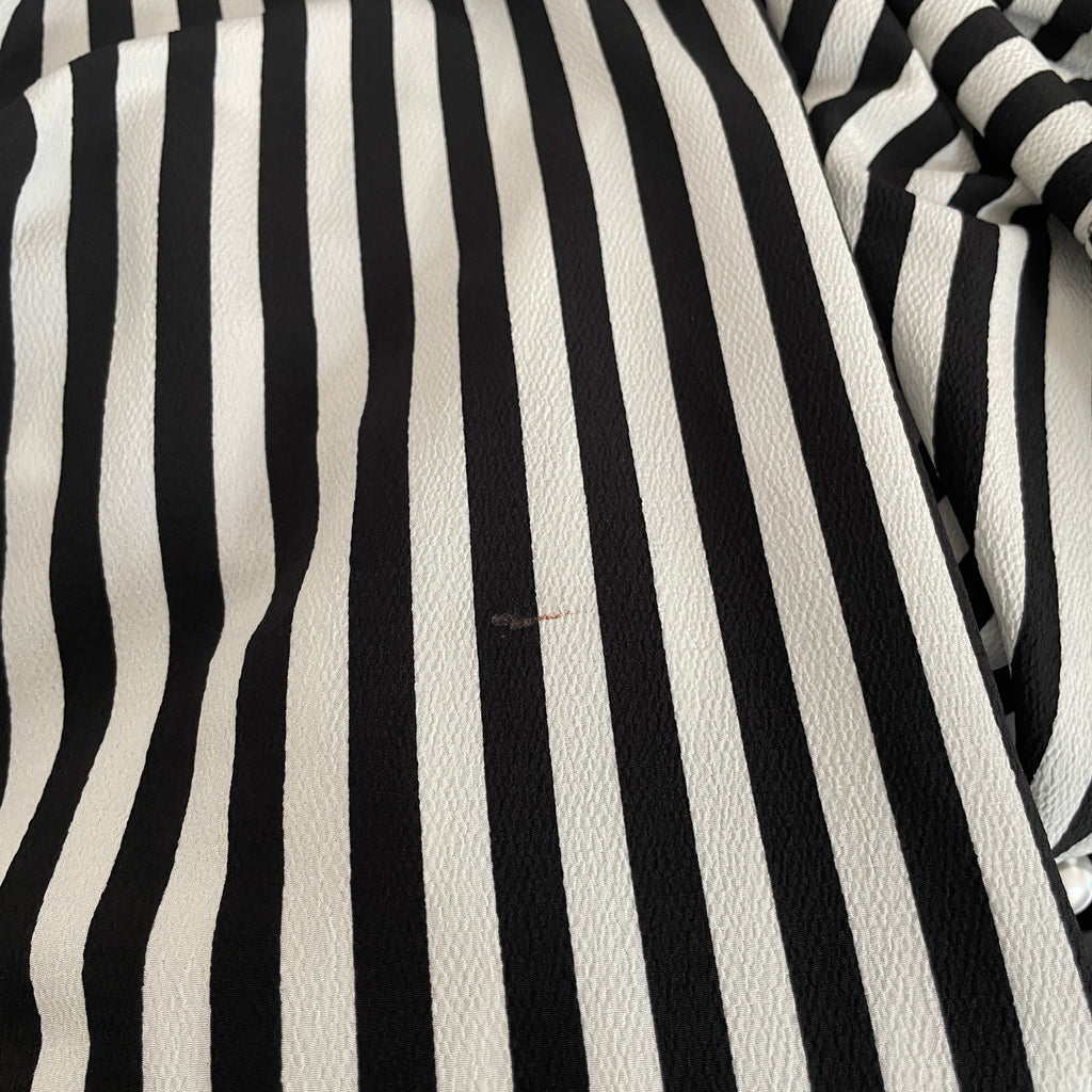 ZARA Black Striped with Pearls Shirt | Pre Loved |