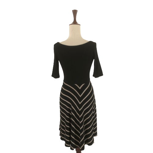 Monsoon Black & Beige Dress | Gently Used |