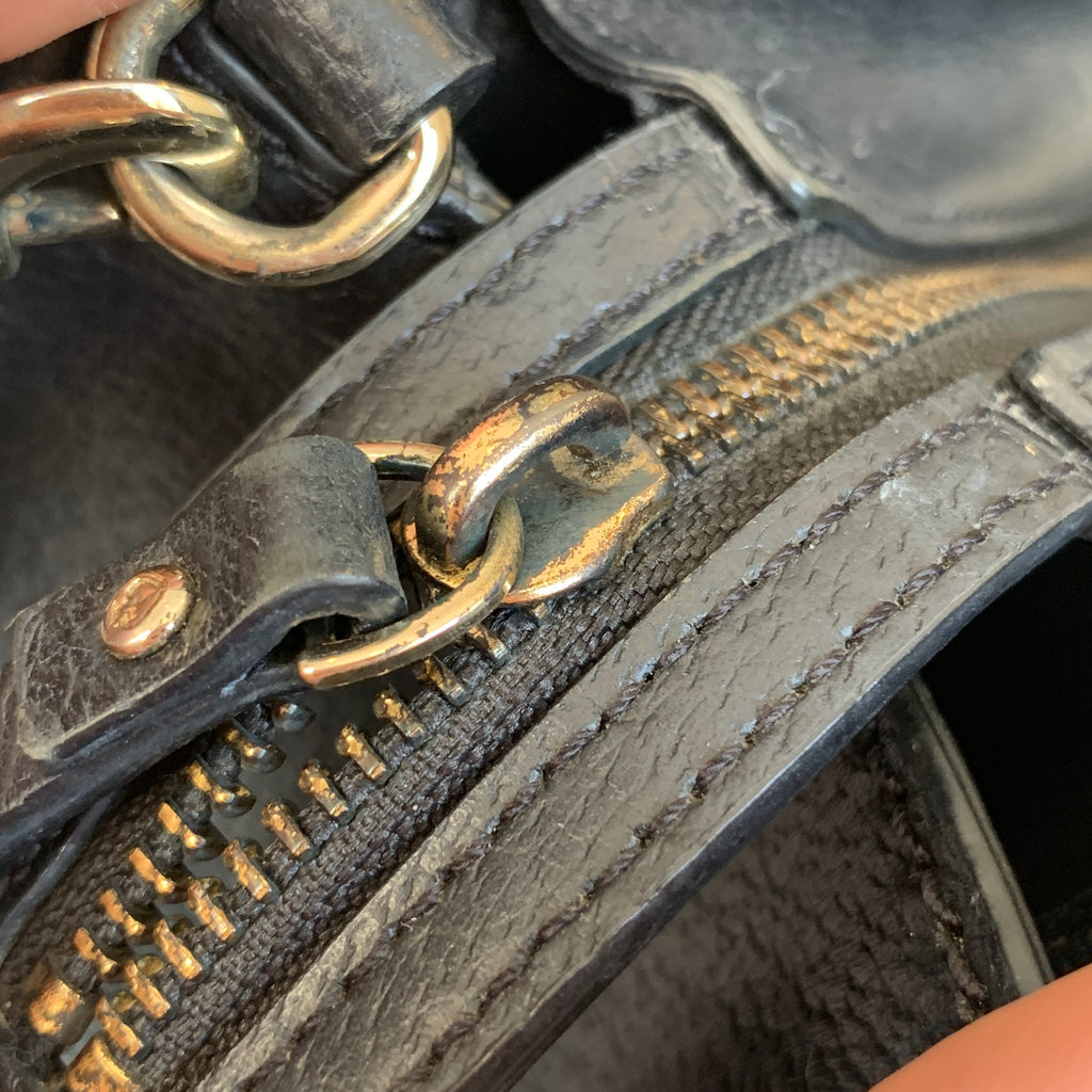 Kate Spade Black Leather 'Grove Street' Satchel | Pre Loved |