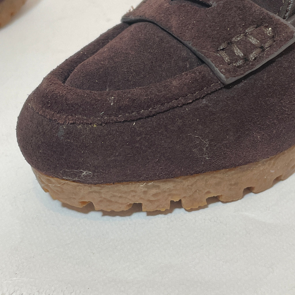 Michael Kors Brown Suede Wedge Loafers | Gently Used |