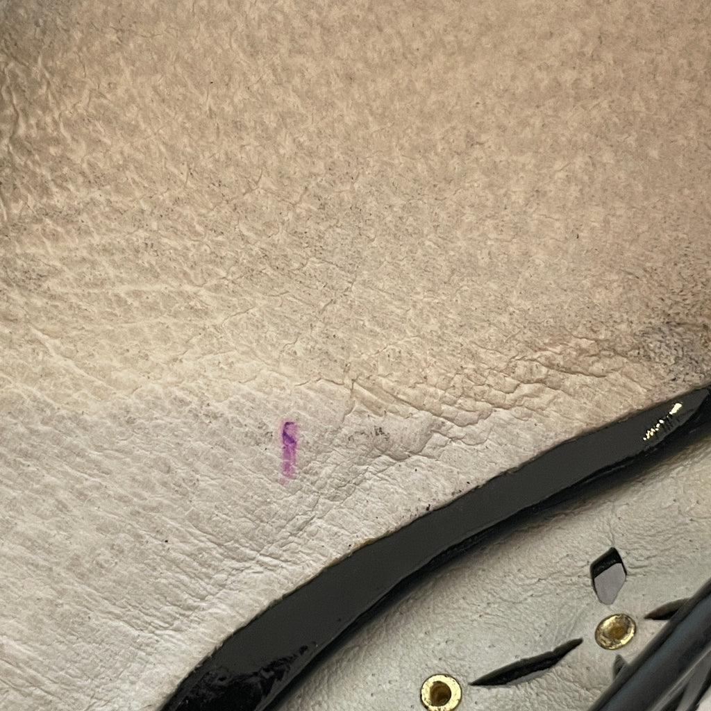 Michael Kors Black Leather Gabriella Perforated Ballet Flats | Pre Loved |