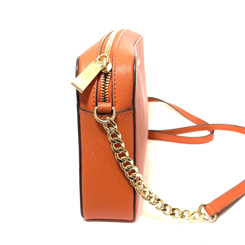 Michael Kors Rust Leather Cross Body Bag | Like New |
