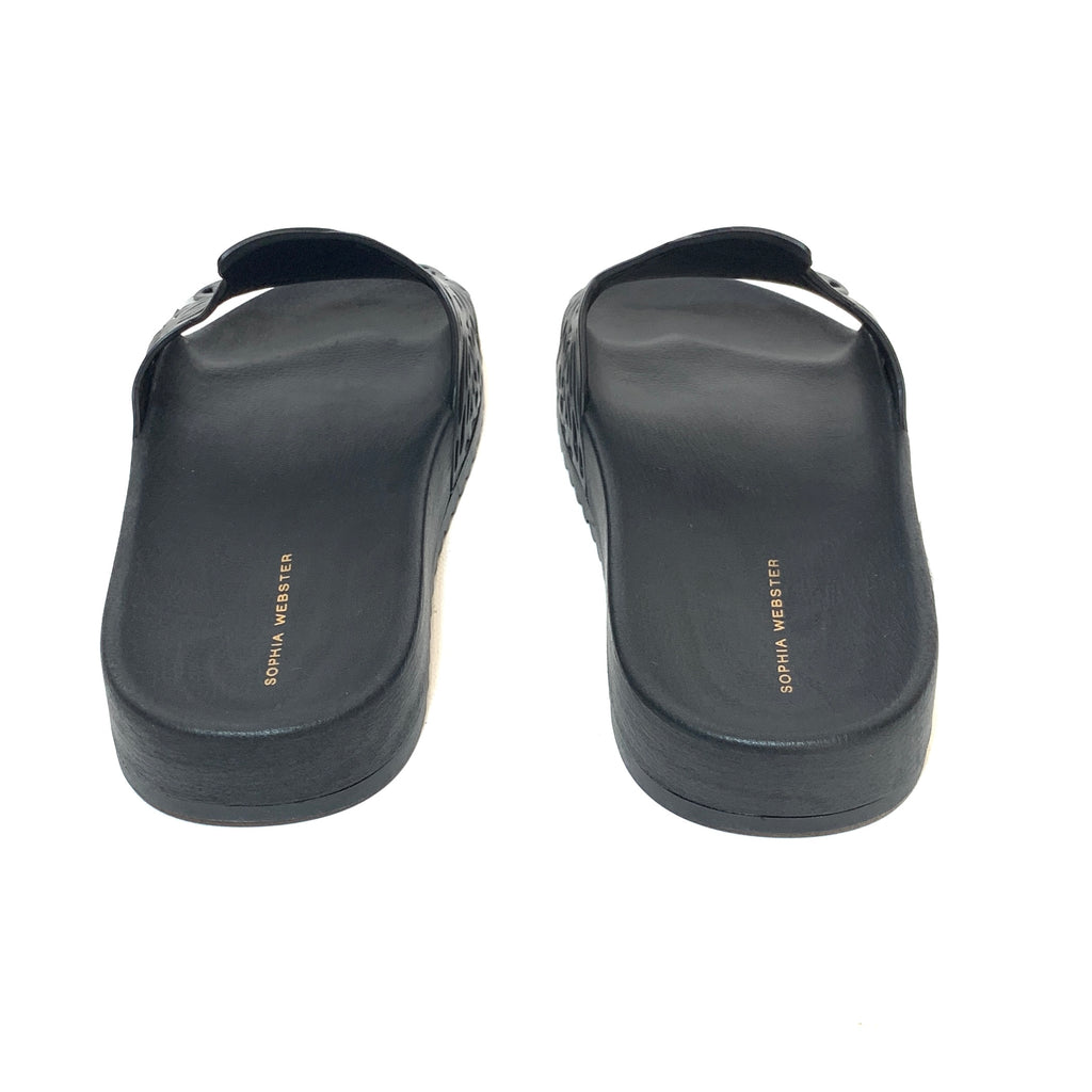 Sophia Webster Black Butterfly Slides | Brand New |