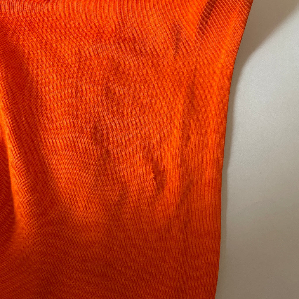 ZARA Orange Sleeveless Semi-Cropped Top | Pre Loved |
