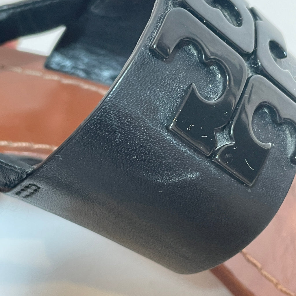 Tory Burch Black 'Lowell' Block Heel Sandals | Pre Loved |