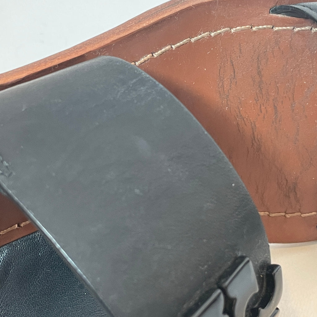 Tory Burch Black 'Lowell' Block Heel Sandals | Pre Loved |