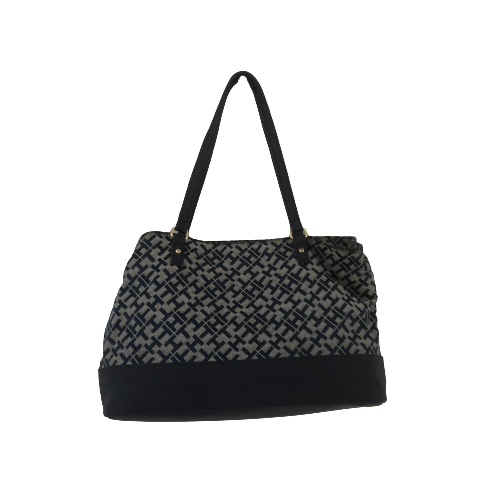 Tommy Hilfiger Navy Monogram Shoulder Bag | Pre Loved |