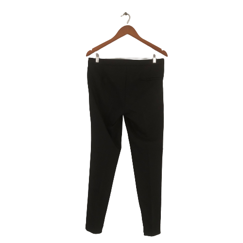 Mango Black Zipper Straight Leg Pants | Pre Loved |