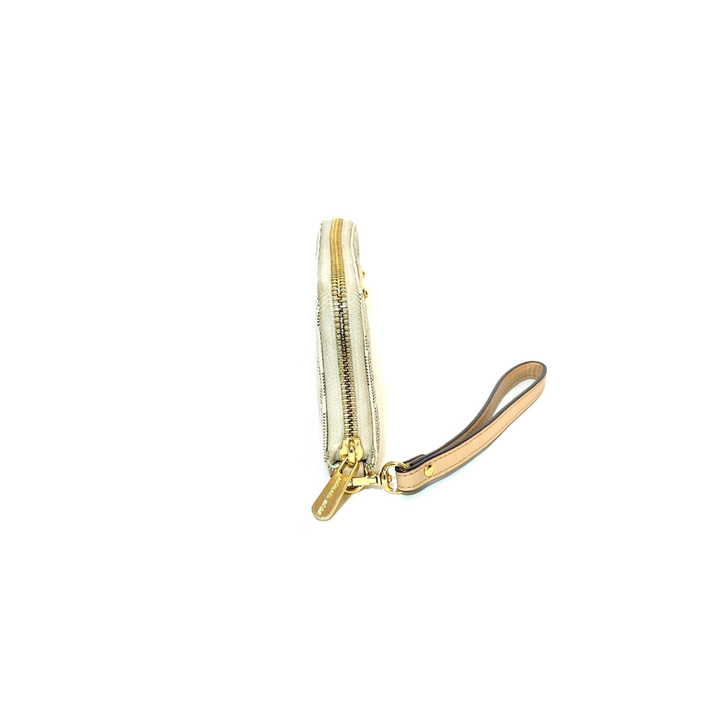 Michael Kors Vanilla Monogram Wristlet | Gently Used |