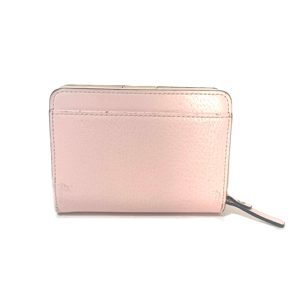 Kate Spade Light Pink Leather Bi-Fold Wallet | Pre Loved |