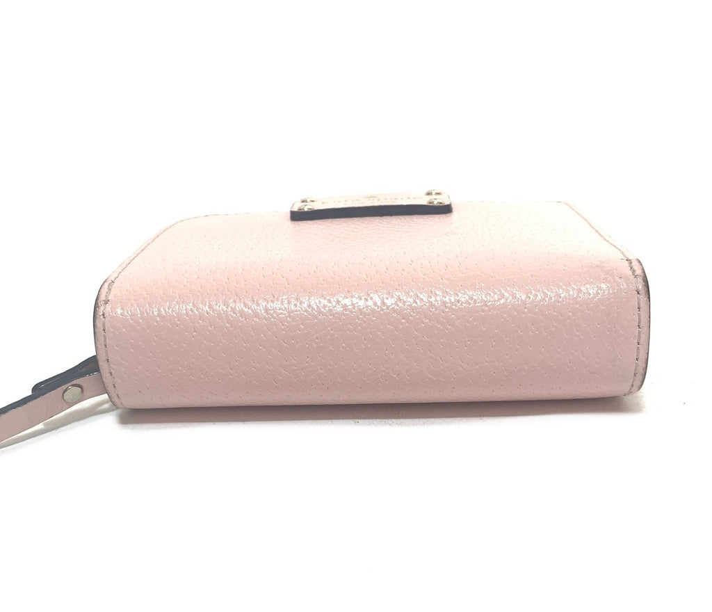 Kate Spade Light Pink Leather Bi-Fold Wallet | Pre Loved |
