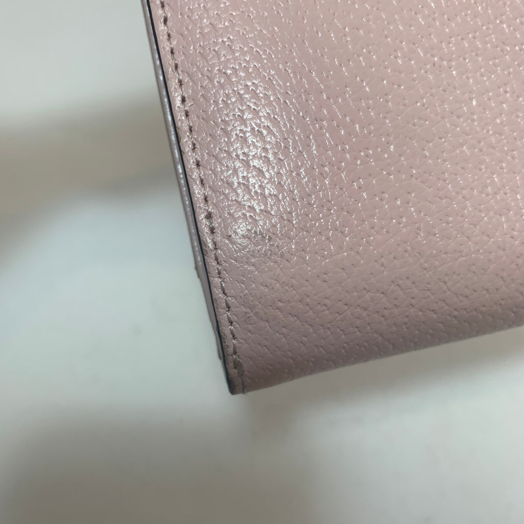 Kate Spade Light Pink Leather Bi-Fold Wallet | Pre Loved |