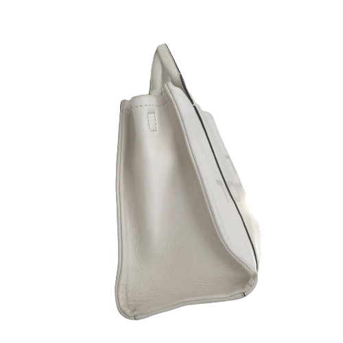 Marc Jacobs White Small Leather 'The Tote Bag' | Pre Loved |