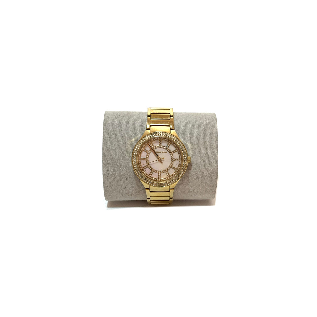 Michael Kors MK3396 Gold Rhinestone Watch | Gently Used |
