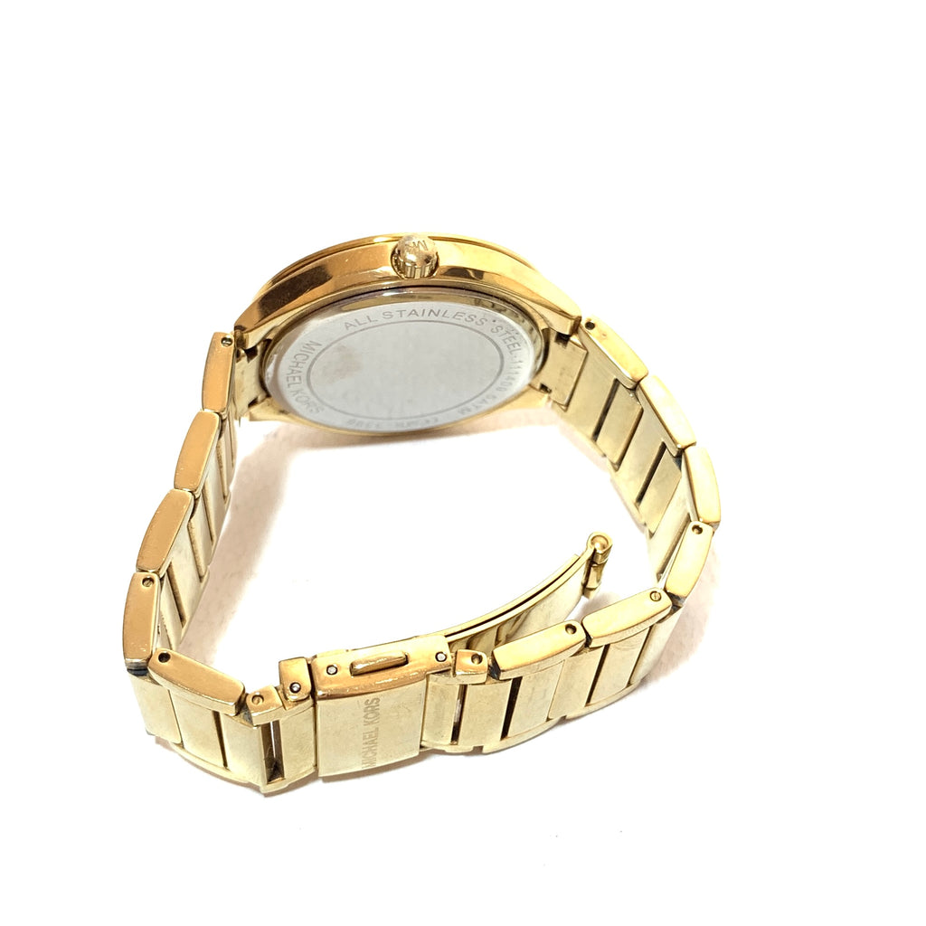 Michael Kors MK3396 Gold Rhinestone Watch | Gently Used |