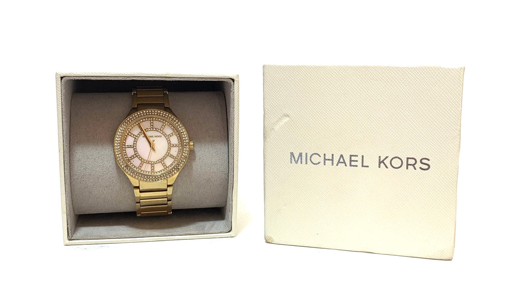Michael Kors MK3396 Gold Rhinestone Watch | Gently Used |