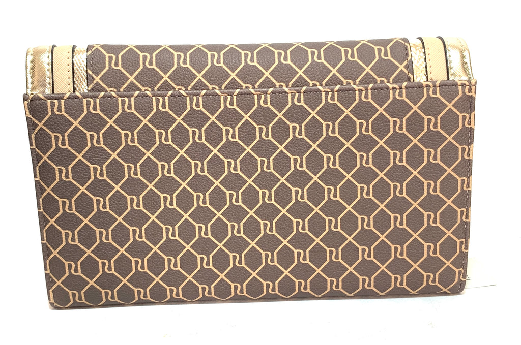 River Island Brown & Gold Travel Wallet | Brand New |