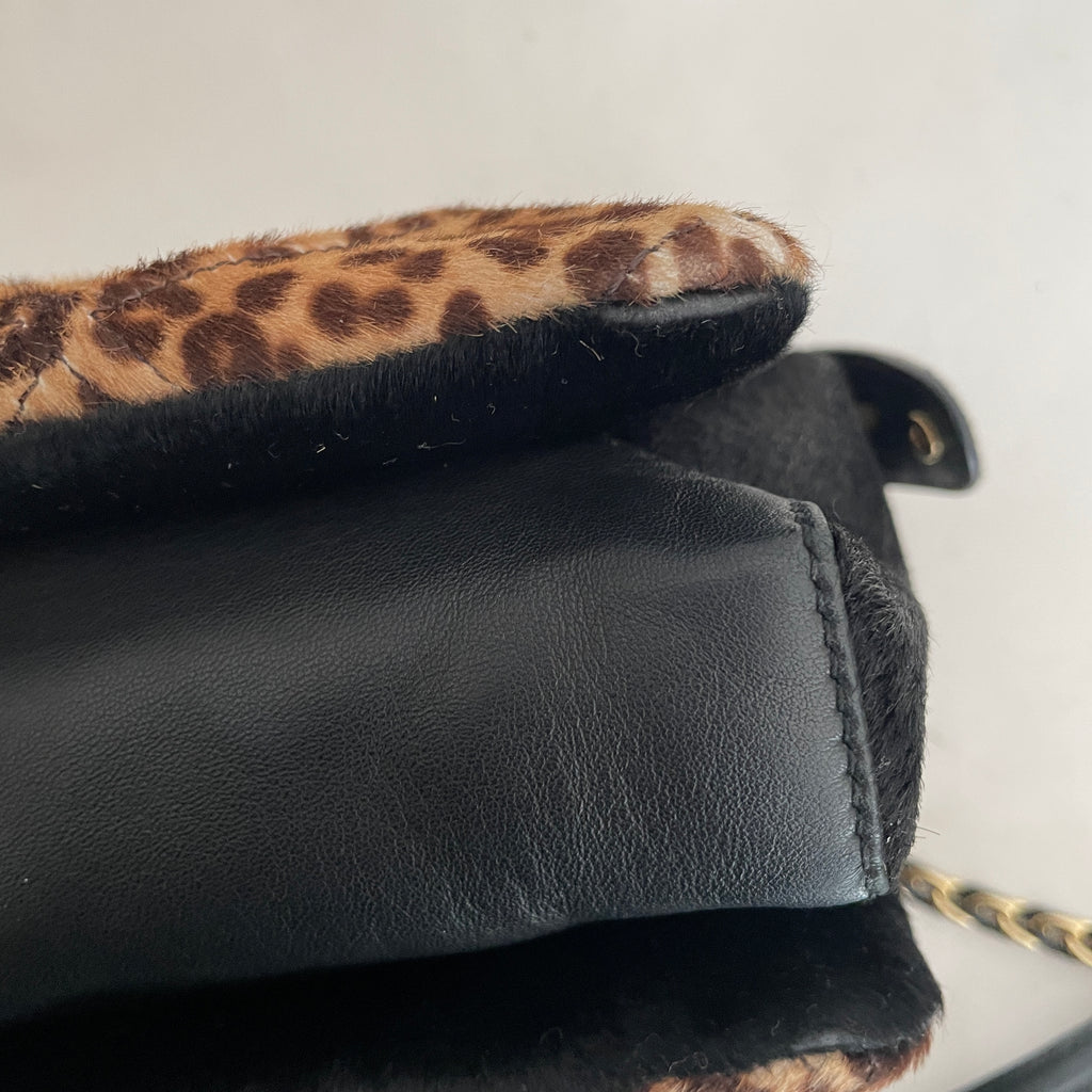 Salvatore Ferragamo Cheetah Print Shoulder Bag | Pre Loved |