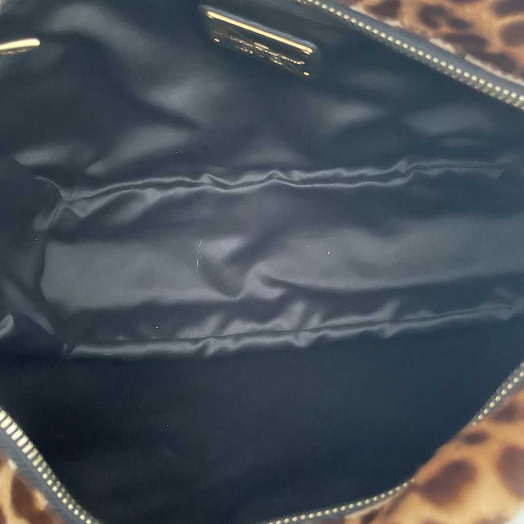 Salvatore Ferragamo Cheetah Print Shoulder Bag | Pre Loved |
