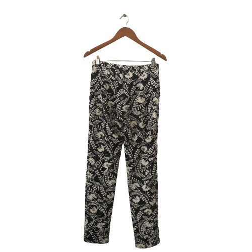 Mango Navy & White Printed Pants | Gently Used |