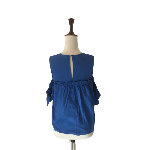 Mango Blue Cold Shoulder Top | Gently Used |