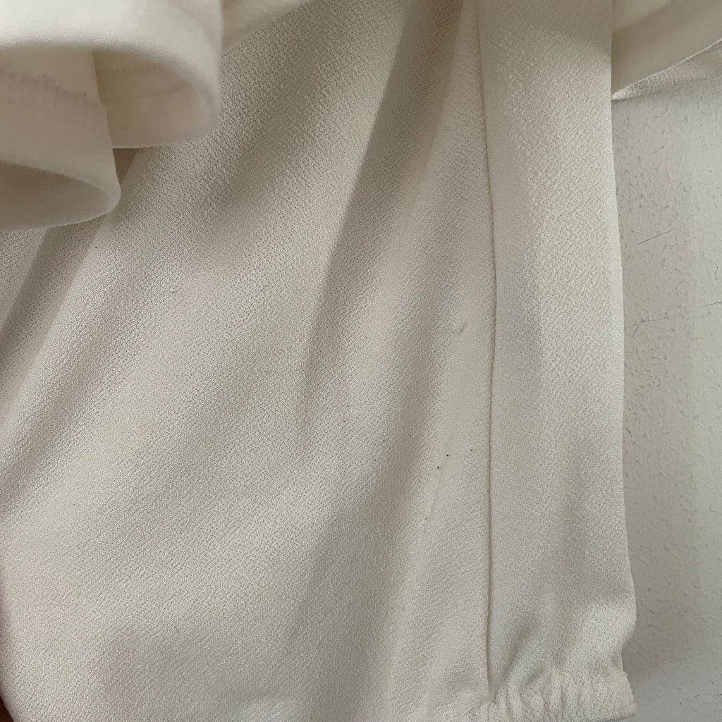 Pretty Little Thing Off-White Frill Body Suit | Pre Loved |