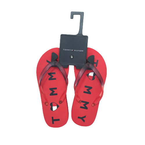 Tommy Hilfiger Kid's Red Flipflops | Brand New |