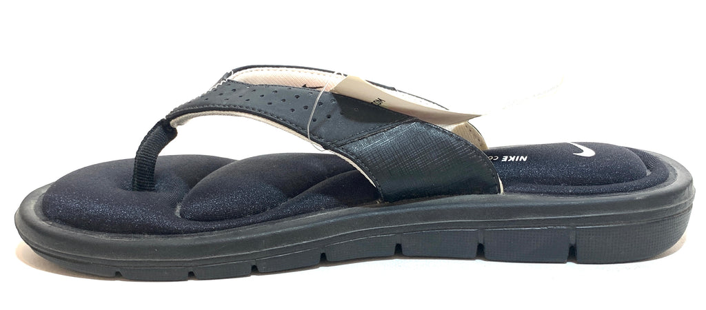 Nike Black Cushioned Flip Flops | Brand New |