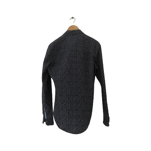 ZARA Dark Blue Printed Men's Shirt | Gently Used |