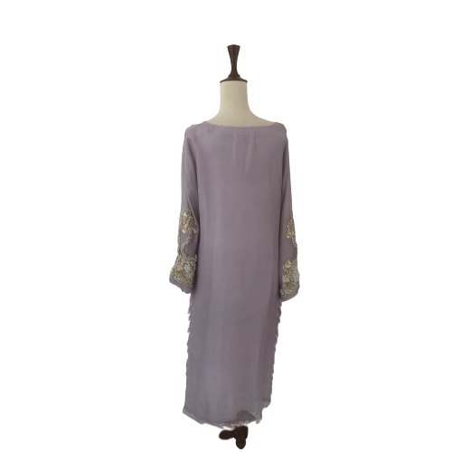 Sana Salman Lilac Cotton Net Kameez with Dupatta | Gently Used |