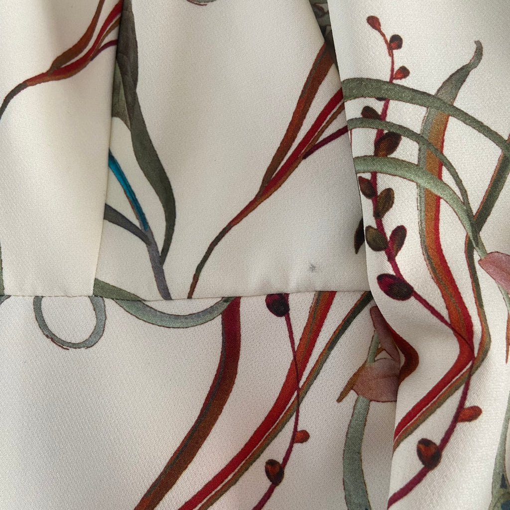 ZARA Cream with Printed Flowers Blouse | Gently Used |