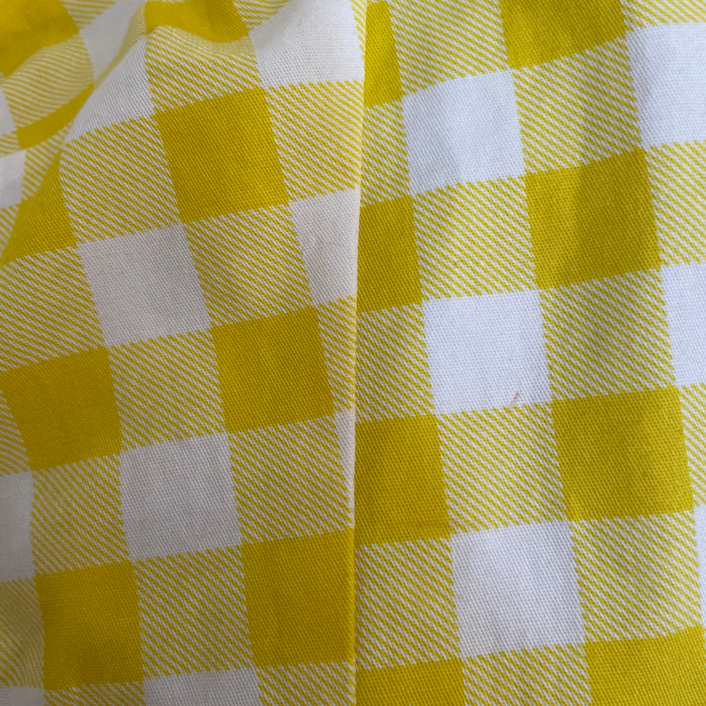 Mango Yellow & White Checked Corset Top | Pre Loved |