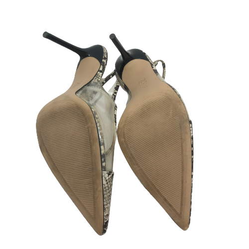 ZARA Snakeskin & Vinyl Pointed Pumps  | Gently Used |