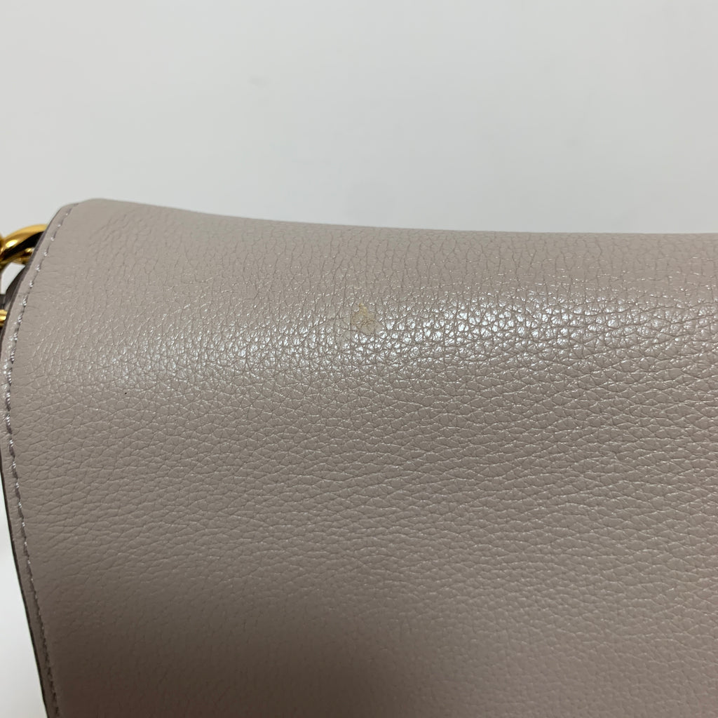 Tory Burch Grey 'Mini Kira' Mixed Leather Crossbody Bag | Pre Loved |