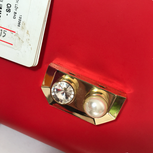 Ted Baker Orange Crystal & Pearl Lock Lady Bag | Gently Used |