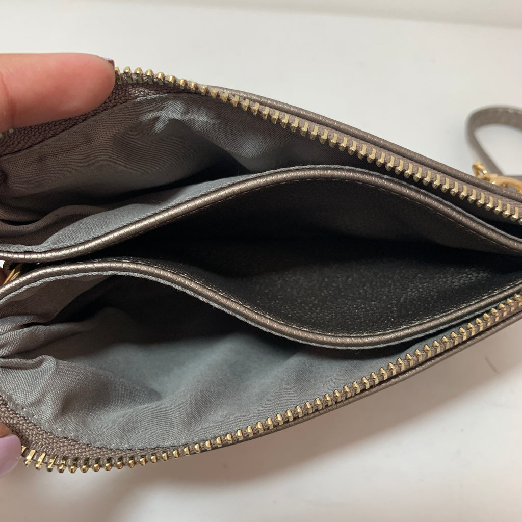 Long & Son London Metallic Silver Mini Crossbody Bag | Brand New |